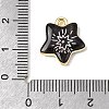 Printed Alloy Pendants ENAM-F160-05A-G-3