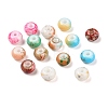 Opaque Spray Painted Glass Beads GLAA-G118-01-1