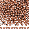 600Pcs Brass Smooth Round Beads KK-PA0001-17-1