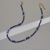 Dyed Natural Imperial Jasper Column and Glass Beaded Necklaces for Women CN0218-4