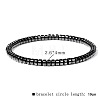 Synthetic Non-magnetic Hematite Beads Stretch Bracelets for Men RL7655-14-1