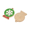 Christmas Alloy Enamel Pendants ENAM-I081-01KCG-06-2