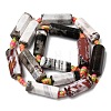 Natural Dyed & Heated Fire Crackle Agate Beads Strands G-H342-D01-01-3