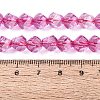 Crackle Transparent Glass Beads Strands GLAA-N068-02A-07-5