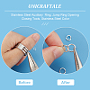 Unicraftale 9Pcs 3 Styles 201 Stainless Steel Auxiliary  Ring TOOL-UN0001-29-5