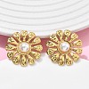 201 Stainless Steel Stud Earrings EJEW-D354-08G-04-1