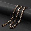 Titanium Steel Byzantine Chain Necklaces for Men FS-WG56795-209-1