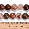 Natural Red Rutilated Quartz Beads Strands G-G300-A02-10mm-5