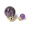Natural Amethyst Perfume Bottle Pendants GG-CBA7610-02G-04-2