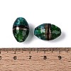 Two Tone Color Handmade Foil Glass Beads FOIL-Q001-01B-4