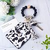 Leather Wristlet Keychain Bracelet Wallet for Women JX632B-6