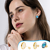 304 Stainless Steel Stud Earring Findings STAS-UN0064-99B-5