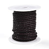 Braided Cowhide Leather Cord NWIR-N005-01B-5mm-1