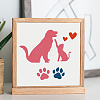 MAYJOYDIY US 1 Set Cat Dog PET Hollow Out Drawing Painting Stencils DIY-MA0004-59-2