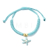 Starfish Shape Alloy Enamel Pendant Bracelets BJEW-JB09883-02-1