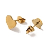 Vacuum Plating 304 Stainless Steel Stud Earrings EJEW-Z040-09G-2