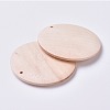 Unfinished Blank Wood Pendants WOOD-WH0098-60A-2