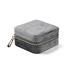Square Velvet Jewelry Storage Zipper Boxes CON-P021-01-2