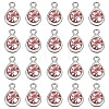 20Pcs Faceted Glass Charms RGLA-TADJ0001-01G-2