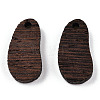 Natural Wenge Wood Pendants WOOD-T023-89-2