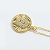 Brass Micro Pave Cubic Zirconia Necklaces FS-WG1D774-02-1