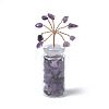 Natural Amethyst Chips Tree Decorations DJEW-P021-E04-1