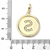 Brass Micro Pave Clear Cubic Zirconia Pendants KK-L253-17G-S-3