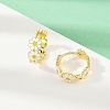 Brass Enamel Hoop Earrings X-EJEW-S277-01G-2