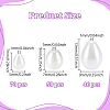 160Pcs 3 Styles Glass Pearl Teardrop Beads HY-NB0001-06B-2