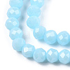 Electroplate Glass Beads Strands EGLA-A034-P10mm-A04-2