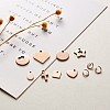 304 Stainless Steel Stamping Blank Tag Charms Sets STAS-TA0004-12RG-4