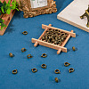 50Pcs Tibetan Style Alloy Tube Bails TIBE-TAD0001-01AB-4