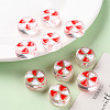 Transparent Enamel Acrylic Beads TACR-S155-005F-6