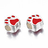 Alloy Enamel European Beads LS-MPDL-T005-003D-RS-3