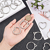 24Pcs 2 Style Alloy Linking Rings FIND-BC0003-32-3