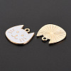 Alloy Enamel Pendants X-ENAM-S121-182D-4