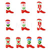 10Pcs 5 Styles Boot Baking Paint Glass Enamel Beads LAMP-TA0002-80A-2