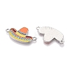 Rack Plating Alloy Enamel Colorful Sombrero Connector Charms ENAM-N056-351P-2