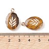 Natural Tiger Eye Oval Pendants G-C102-07G-06-3