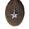 Ocean Alloy Resin Starfish Pendant Cable Chain Necklaces with Crystal Rhinestone for Women WGD688D-02-2