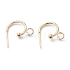 304 Stainless Steel Half Hoop Earrings X-STAS-Z028-B02-G-1