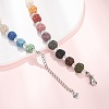 Chakra Natural Lava Rock Round Beaded Necklaces GG-CBA922D-05A-2
