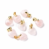 Natural Rose Quartz Pendants G-C023-07I-1