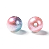 Rainbow ABS Plastic Imitation Pearl Beads OACR-Q174-8mm-M-2