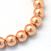 Baking Painted Glass Pearl Round Bead Strands HY-Q003-10mm-33-2