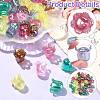 50Pcs UV Plating Opaque Acrylic Beads MACR-CJ0002-22-3