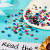 180Pcs 9 Colors 2-Hole Drawbench Glass Seed Beads SEED-TA0001-06-5