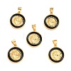 Brass Enamel Pendants KK-P209-03G-RS-2