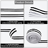 Gorgecraft 4.7 Yards Flat Nylon Striped Elastic Band OCOR-GF0003-84B-8