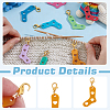 12Pcs Acrylic Locking Stitch Marker HJEW-JOY00031-3